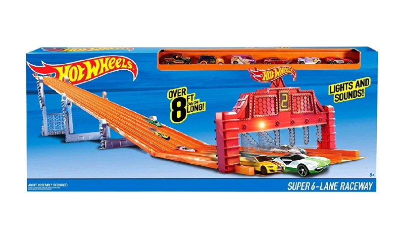 hot wheels 6 lane